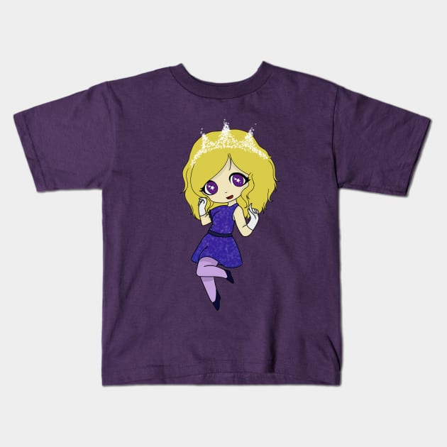 stars girl chibi Kids T-Shirt by LillyTheChibi